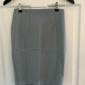 Blue pencil skirt